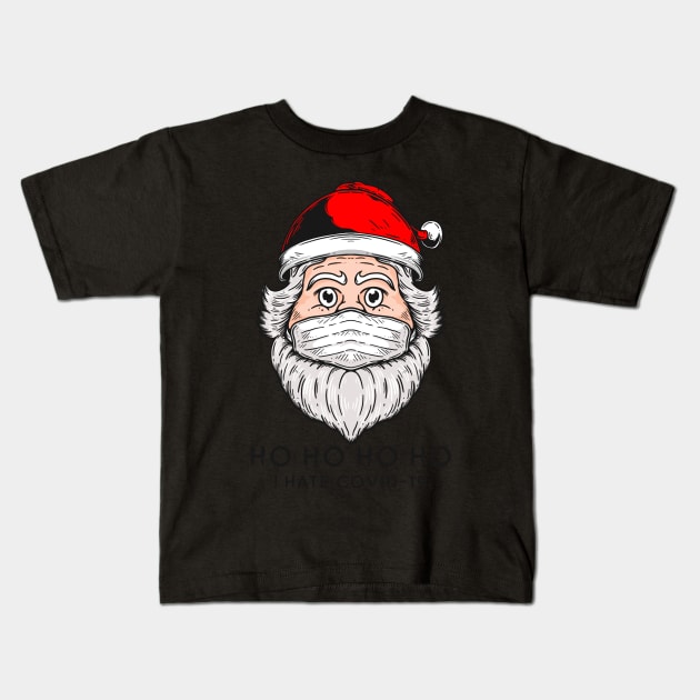 Santa Claus VS Covid-19 Kids T-Shirt by Merchsides